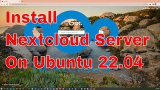 Install NEXTCLOUD via ubuntu 22 04 feature