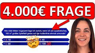  Schaffst DU die 4.000€ Frage? | Mathe Aufgabe aus Wer wird Millionär?