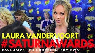 Laura Vandervoort #Bitten #Supergirl interviewed at the 42nd Annual Saturn Awards #SaturnAwards