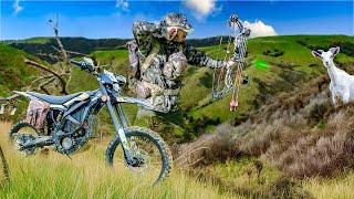 Bowhunting Wild Goats in New Zealand (With a Surron Ultra Bee Dirt Bike)