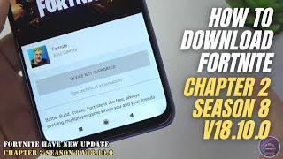 Download Fortnite APK Fix V18.10.0 Chapter 2 Season 8 on Android devices not supported