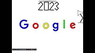 Google logo Pixar Spoof (New year coming in 2023)