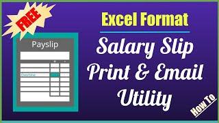 Salary slip format in Excel |  Payslip printing software | Salary slip printing software