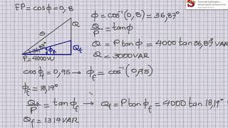 ejercicio de ejemplo sobre corrección del factor de potencia