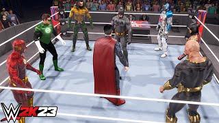 I Put All DC Heros in Battle Royale Match - WWE 2K23 PS5 [4K]