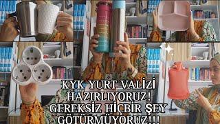 KYK YURT VALİZİ HAZIRLAMA-TECRÜBELİ ÖĞRENCİ'DEN️#kykyurt #çukurovaüniversitesi  #valiz