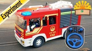 FERNGESTEUERTES FEUERWEHRAUTO mit Playmobil RC-SET 6914 Film deutsch