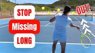 How To Stop Hitting Long in Tennis: Improve Your Consistency