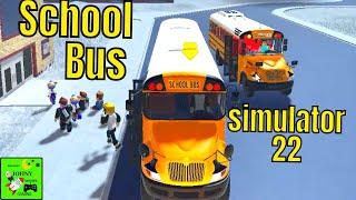 New School Bus Driving Simulator Game UPDATE Roblox