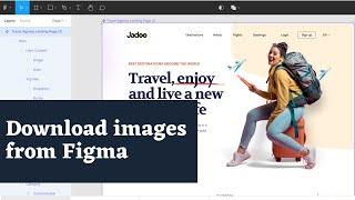 How to Download Images, Logo, Icons from Figma Design Template