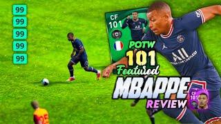 Mbappe 101 Rated Card Review  This Card is Insane  POTW 101 Featured Mbappe Review  Pes21 mobile