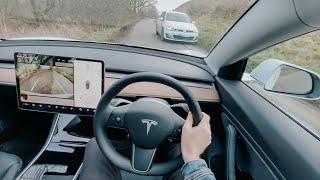 Driving a Tesla Model 3 on UK Roads! POV