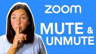 Zoom: How to Mute & Unmute Yourself in a Live Zoom Meeting - How to Turn Your Microphone On & Off