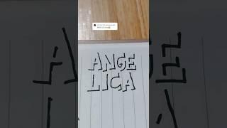 Angelica #namesinshadows #shadowlettering #lettersbyangelica #shorts