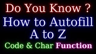 Very Useful Function Code And Char Function In Excel