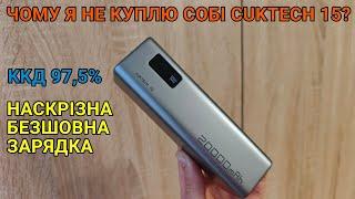 Тест та огляд павербанк Cuktech 15 se, за що такі гроші?