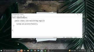 Running a java class using notepad || how to run java program with command prompt || #learning #tech