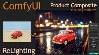 ComfyUI product photography composite + relighting workflow  #comfyui #stablediffusion #relight