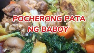 Simpleng luto sa pocherong pata ng baboy