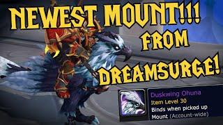 Duskwing Ohuna REVEALED!! NEWEST Mount in WoW - PTR 10.1.7 Dreamsurge Event reward - Dragonflight