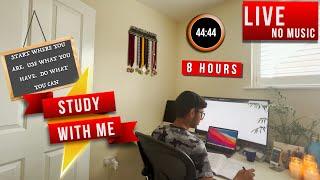 Study With Me LIVE STREAM Now  -8+sessions- (pomodoro) - No Music - Lessonade Study