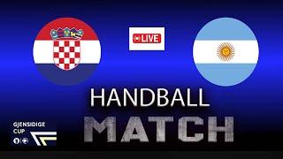 Croatia vs Argentina handball match Gjensidige Cup 2024