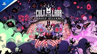 Cult of the Lamb: Unholy Alliance - Launch Trailer | PS5 & PS4 Games