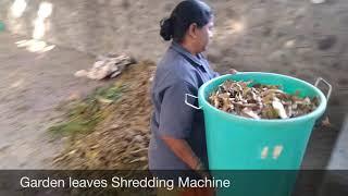 Garden leaves Shredding machine