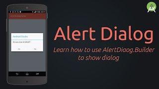 Create AlertDialog -  Example | Android Studio