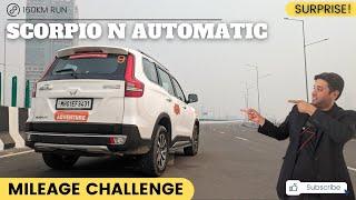 Mahindra Scorpio N Diesel 4x4 Automatic Z8L Mileage Challenge || Are Automatics Fuel Efficient?