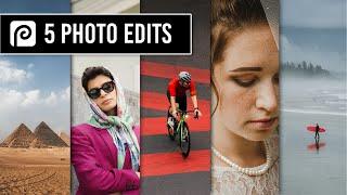 Photopea Editing Compilation 31st July (5 in 1 tutorial video)