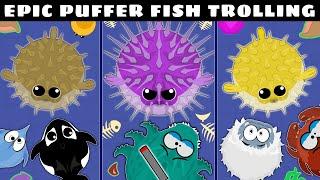 EPIC RARE AND NORMAL PUFFER FISH TROLLING in MOPE.IO