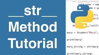 __str__ Method | Python Tutorial