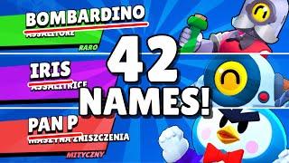 ALL BRAWLERS' NAMES IN OTHER LANGUAGES | 42 NAMES!