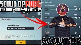 Best Settings & Sensitivity PubgSettings  | Control Scout OP | SCOUT Layout Code | Pubg Mobile