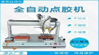 Three axis double head automatic dispensing machine desktop glue filling equipment