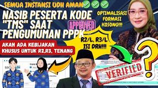 NASIB PESERTA KODE "TMS" PPPKR2,R3 TUNGGU REGULASI PARUH WAKTUOPTIMALISASI FORMASIR2/L,R3/L OKE