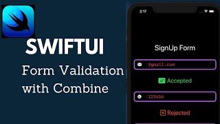 SwiftUI Basics: Form Validation with Combine