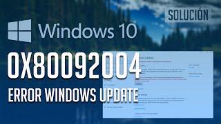 Solucion Error Windows Update 0x80092004 en Windows 10 - 「Tutorial」2025