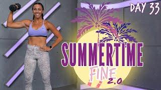 30 Minute Arms and Abs HIIT Workout | Summertime Fine 2.0 - Day 33