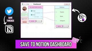 Save tweets and thread from Twitter to Notion using Save to Notion Dashboard