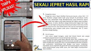 Cara Mengetik Cepat dengan Kamera Handphone | Foto Buku jadi Tulisan  | Microsoft Word