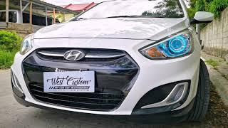 Hyundai Accent Hatchback w/ TURBINE Headlights- WESTCUSTOM