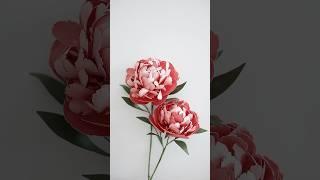 How to make paper flower peony DIY #paperflower #papercraft #diycrafts