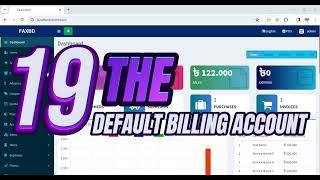 19 - THE DEFAULT BILLING ACCOUNT - BILLING BOOK - V3.1