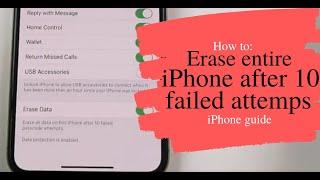How to erase iPhone after 10 failed attemps