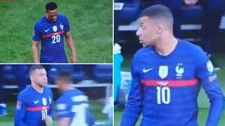 Anthony Martial refuses to shake Kylian Mbappe hand during substitution