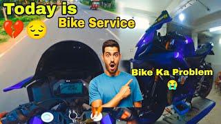 Today My Bike Service  || बाइक का प्रोब्लम होगाया || Bike ka Problem hogaya  ak Rider vlogs24 ️