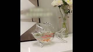 Glass Fish Shaped Bowl