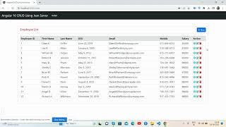 Angular 16 CRUD Using Json Server Working Demo with Source Code